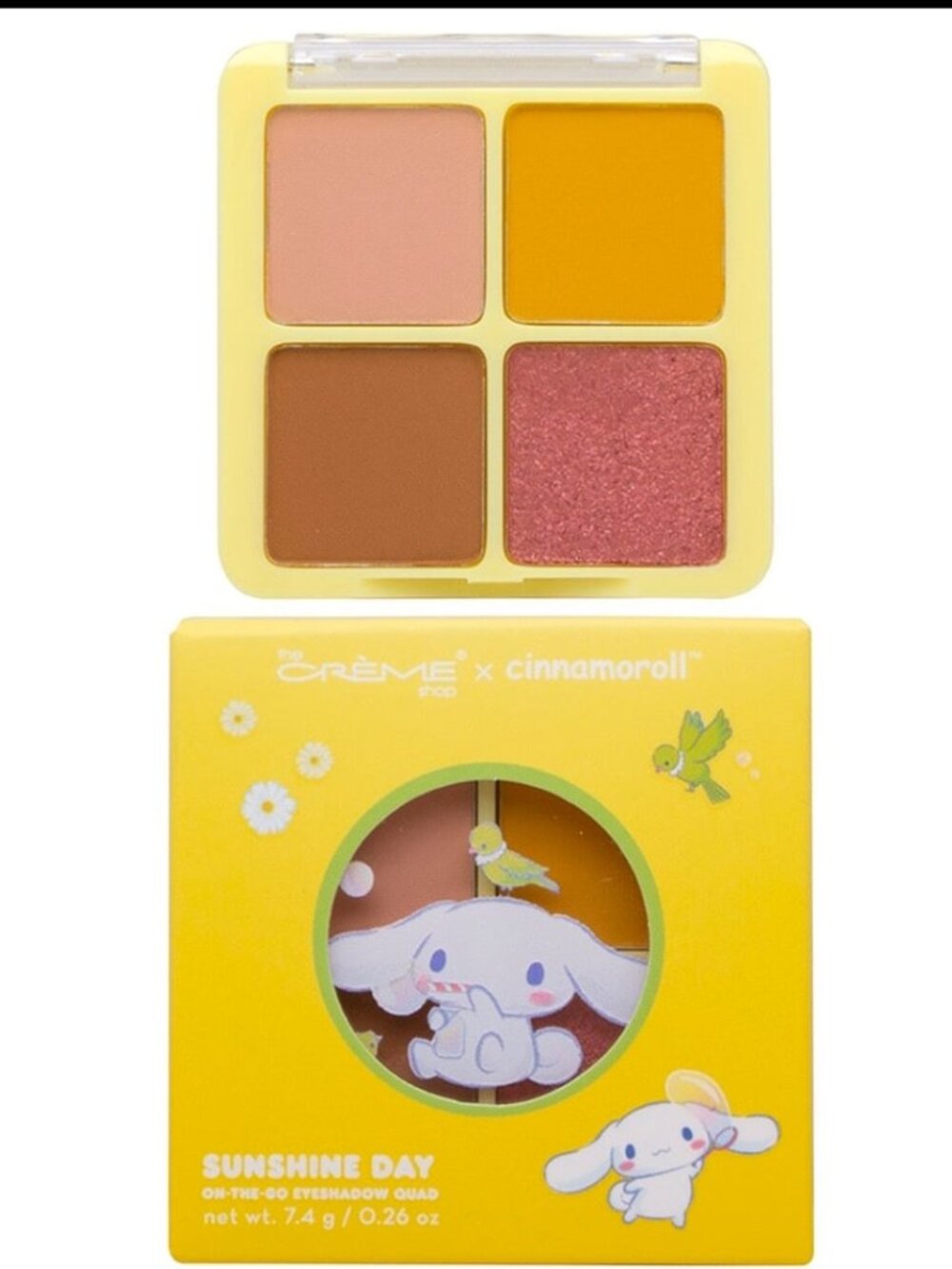 The Crème Shop Cinnamoroll Café Sunshine Quad Eyeshadow